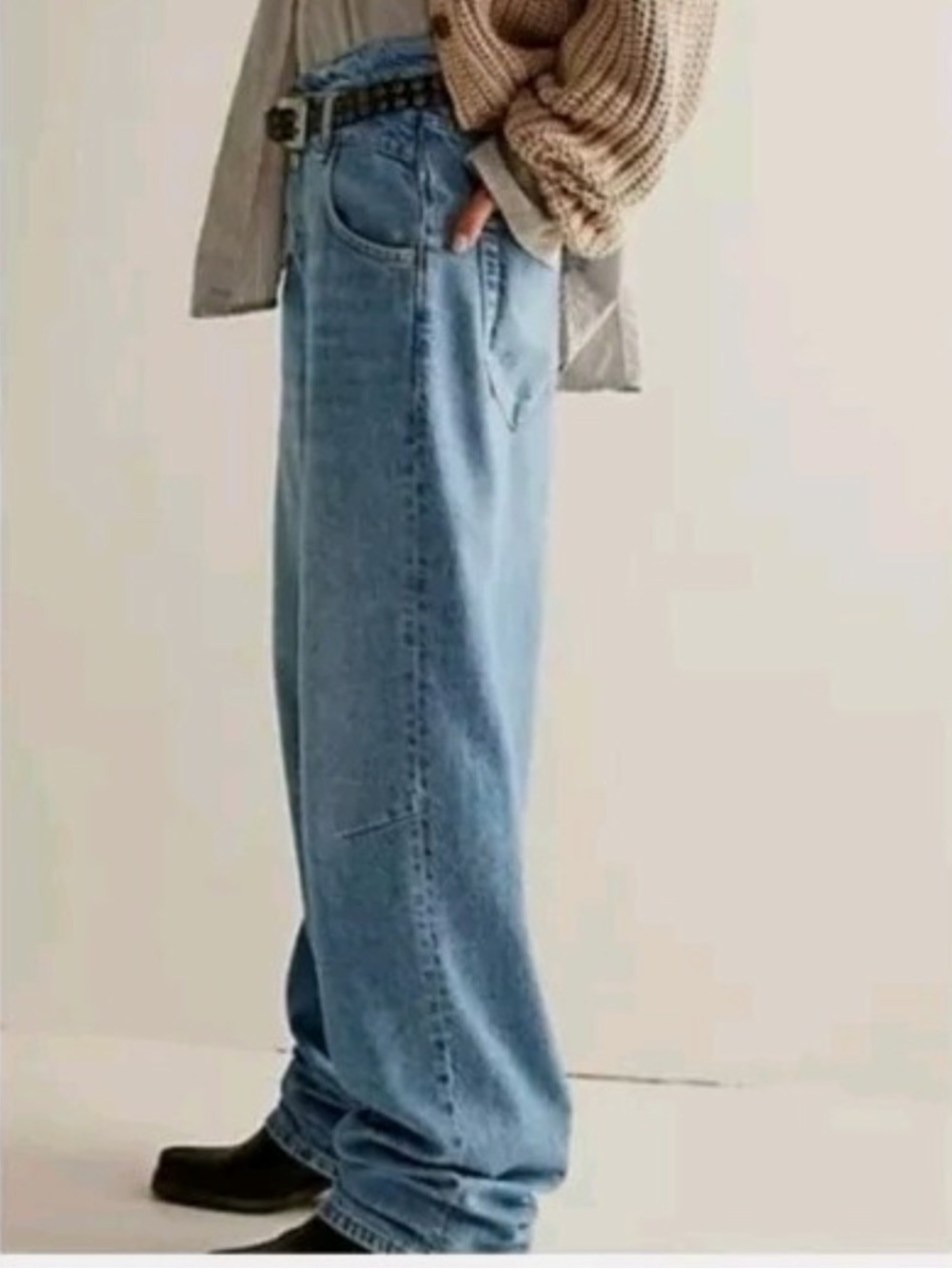 We The Free Light Blue Boyfriend Jeans